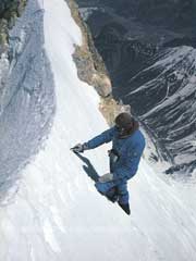 Gasherbrum II book - All Fourteen 8,000ers by Reinhold Messner - Reinhold Messner Reaching Gasherbrum II Summit Ridge